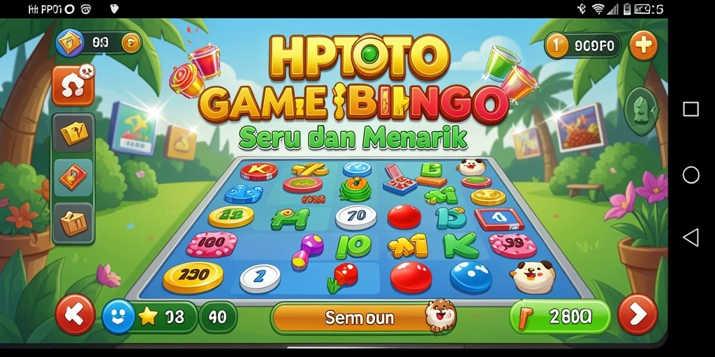 Tampilan menarik dari gameplay Bingo HPTOTO.