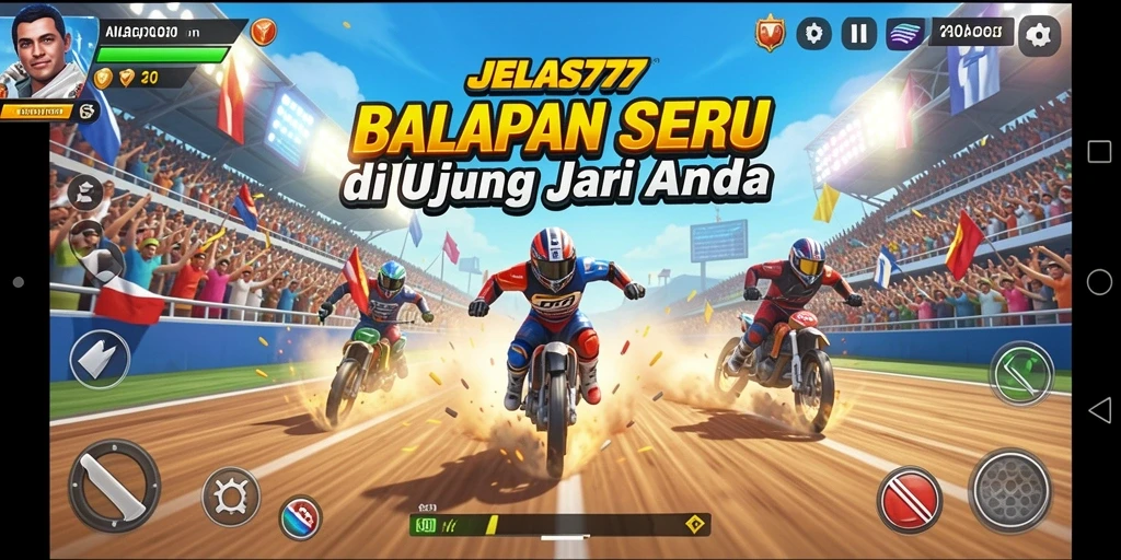 Tampilan menakjubkan dari balapan intens di JELAS777.