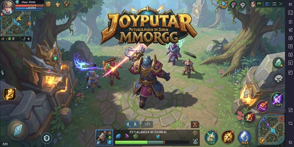 Screenshot dari gameplay JOYPUTAR menampilkan aksi pertarungan yang mendebarkan.