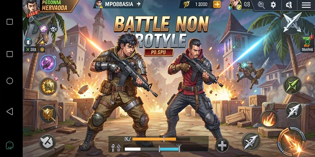 Gameplay seru dan mendebarkan dalam MPO88ASIA Battle Royale.