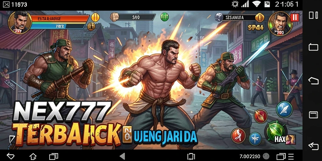 Tangkapan layar dari gameplay Fighting yang intens.