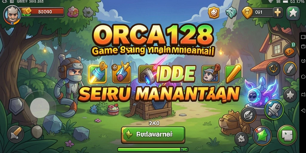 Tampilan gameplay ORCA128 yang menawan dan dinamis.