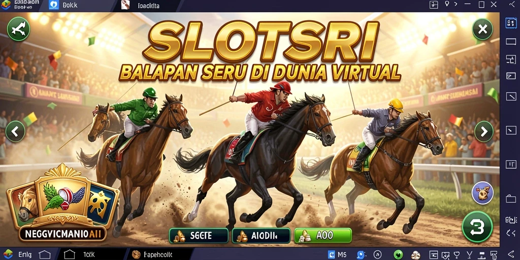 Gameplay SLOTSRI menampilkan balapan seru dengan grafis yang memukau.