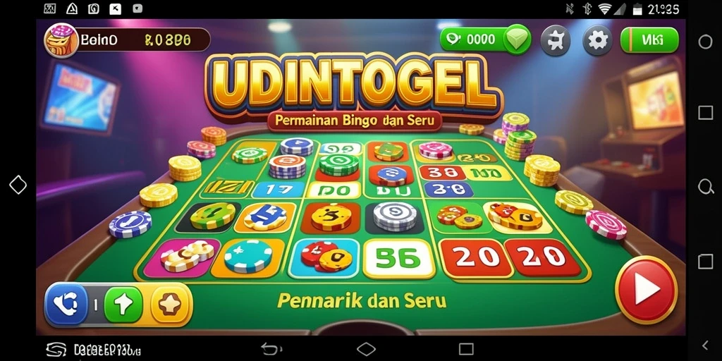 Tampilan gameplay Bingo yang seru dan mengasyikkan di UDINTOGEL.