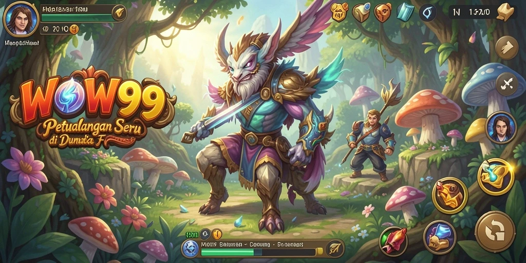 Tangkapan layar WOW99 menampilkan aksi seru dalam gameplay petualangan.